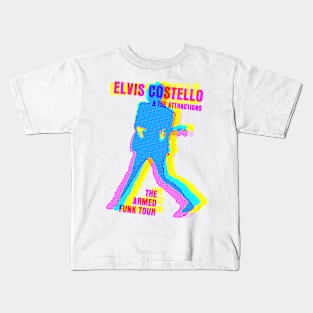 elvis costello cmyk offset graphic Kids T-Shirt